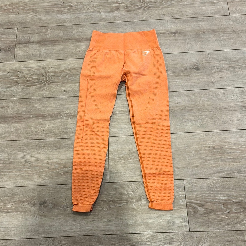 Gymshark Orange Vital Seamless Leggings